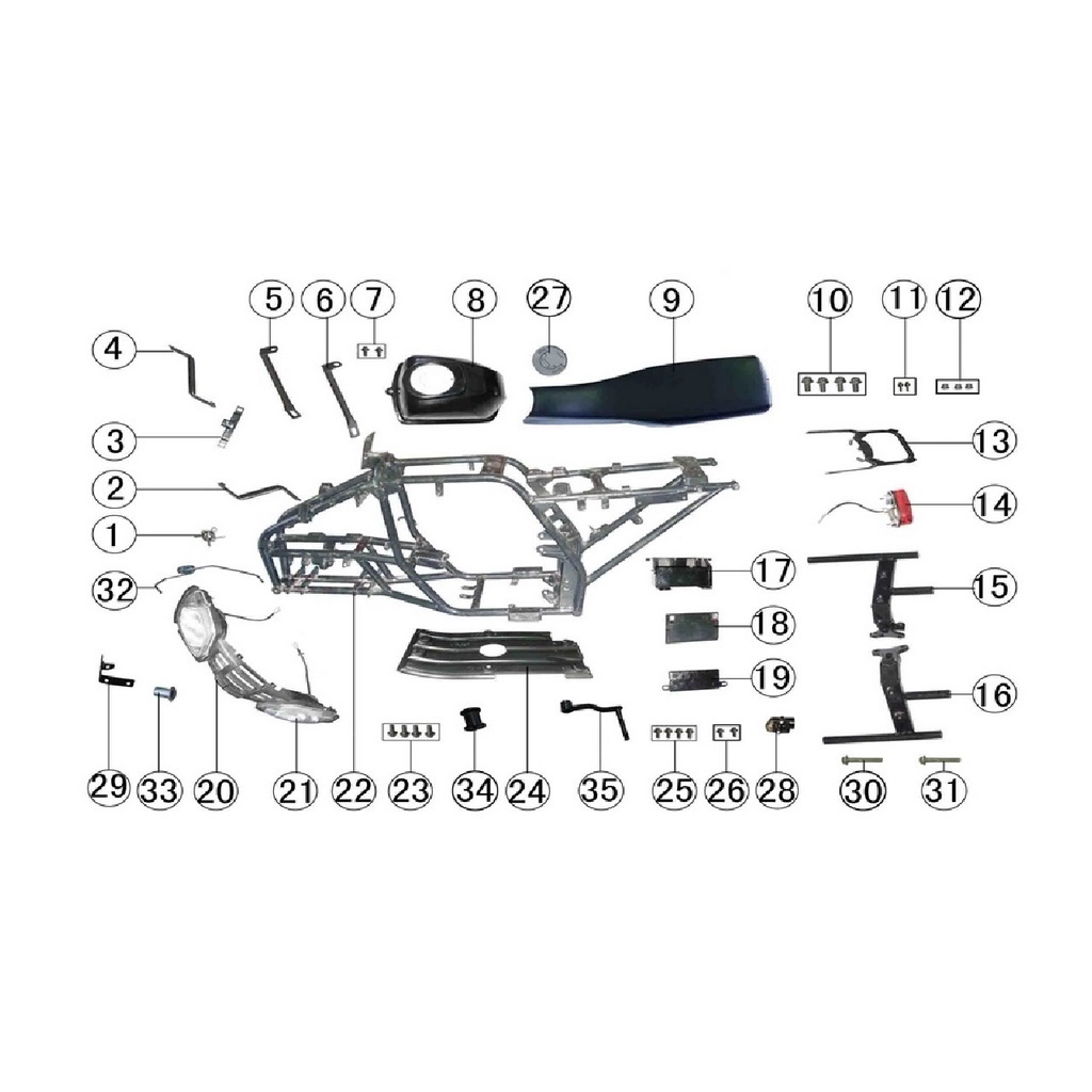 KUBA XY150ST-3 MOTOR ALT MUHAFAZA #KM 22511